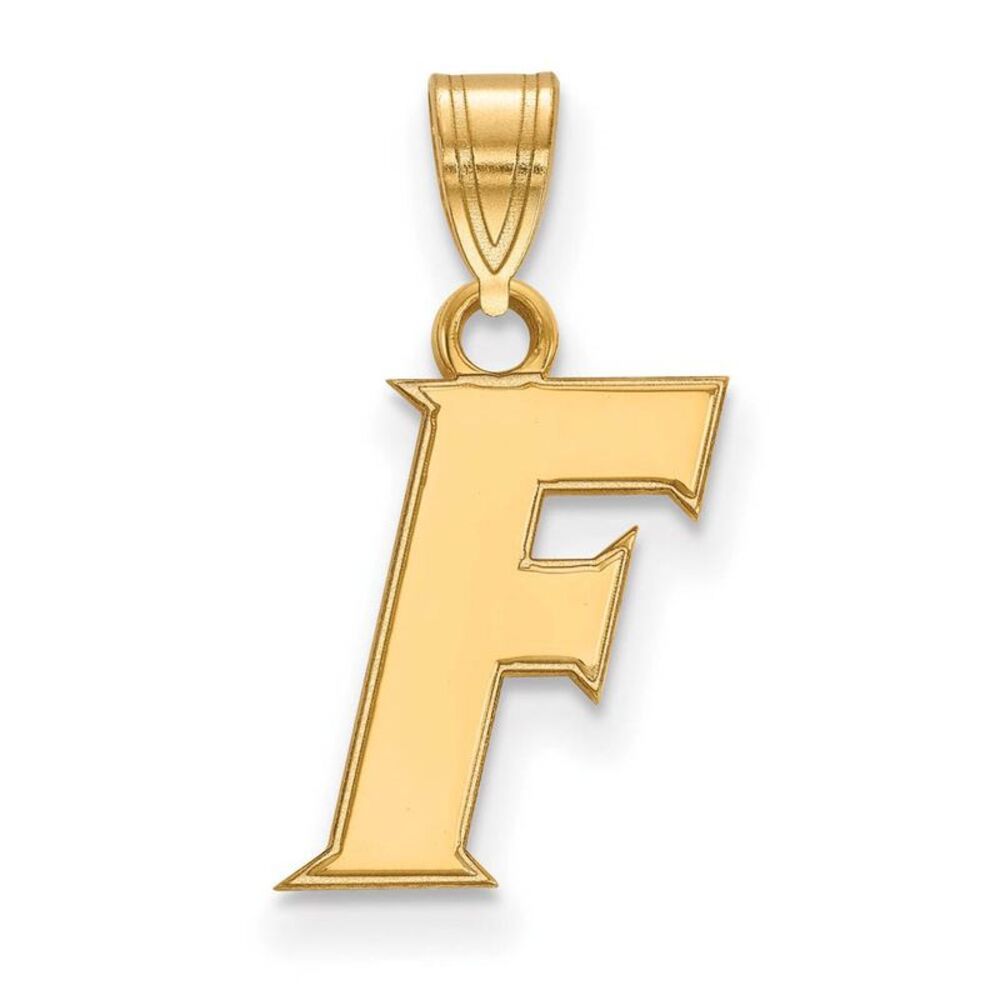 14k Yellow Gold U of Florida Small Initial F Pendant